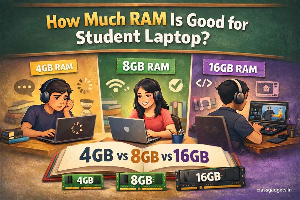 How Much RAM Is Good for Student Laptop? (4GB vs 8GB vs 16GB)